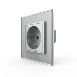Complete earthed Schuko socket - Type F
