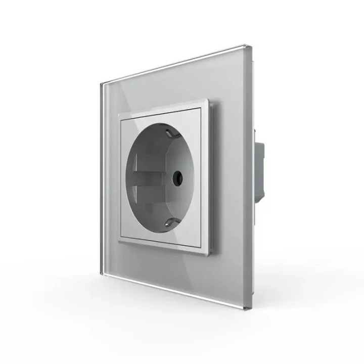 Complete earthed Schuko socket - Type F