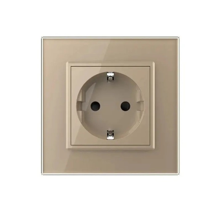 Prise avec terre Schuko complet - type F