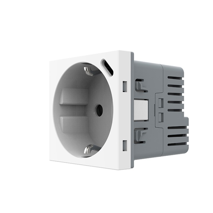 Prise avec terre Schuko et chargeur USB C - type F