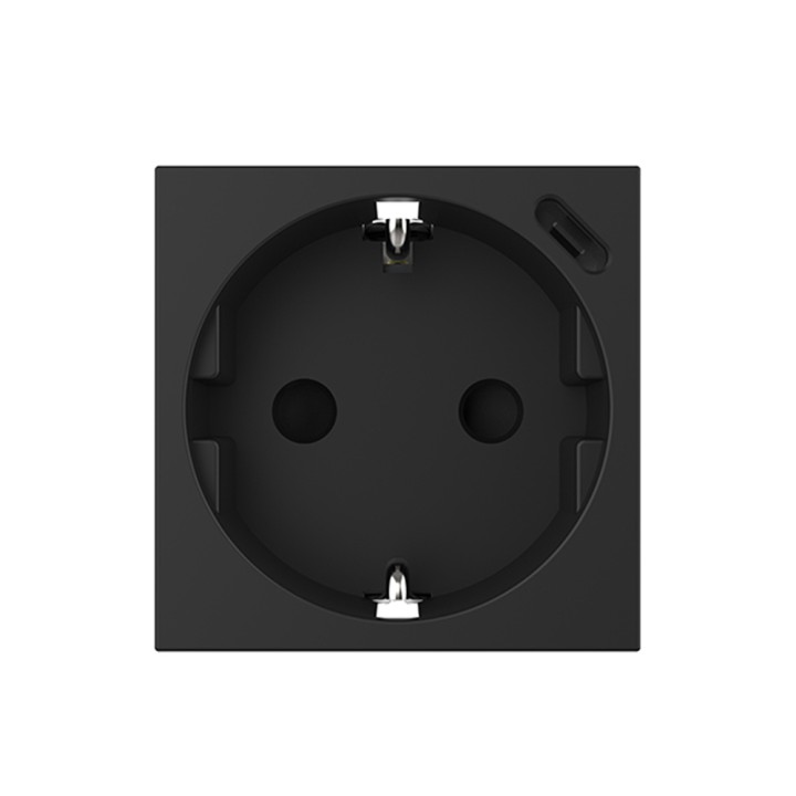 Earthed Schuko socket with USB-C charger - Type F