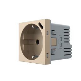 Prise avec terre Schuko et chargeur USB C - type F
