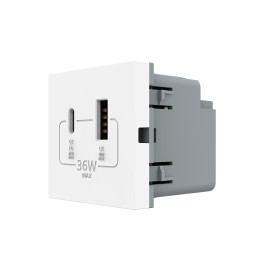 Prise chargeur USB A+C - charge rapide 36W