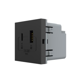 Prise chargeur USB A+C - charge rapide 36W