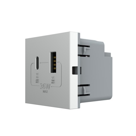 Prise chargeur USB A+C - charge rapide 36W