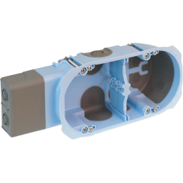 Boîte d’encastrement étanche - pour micromodule 2 postes