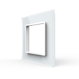 Glass faceplate - 1 gang