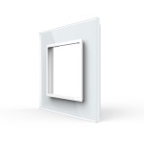 Glass faceplate - 1 gang