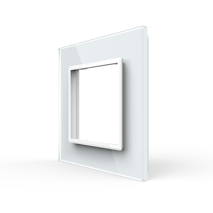 Plaque de finition en verre - 1 poste