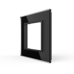 Glass faceplate - 1 gang