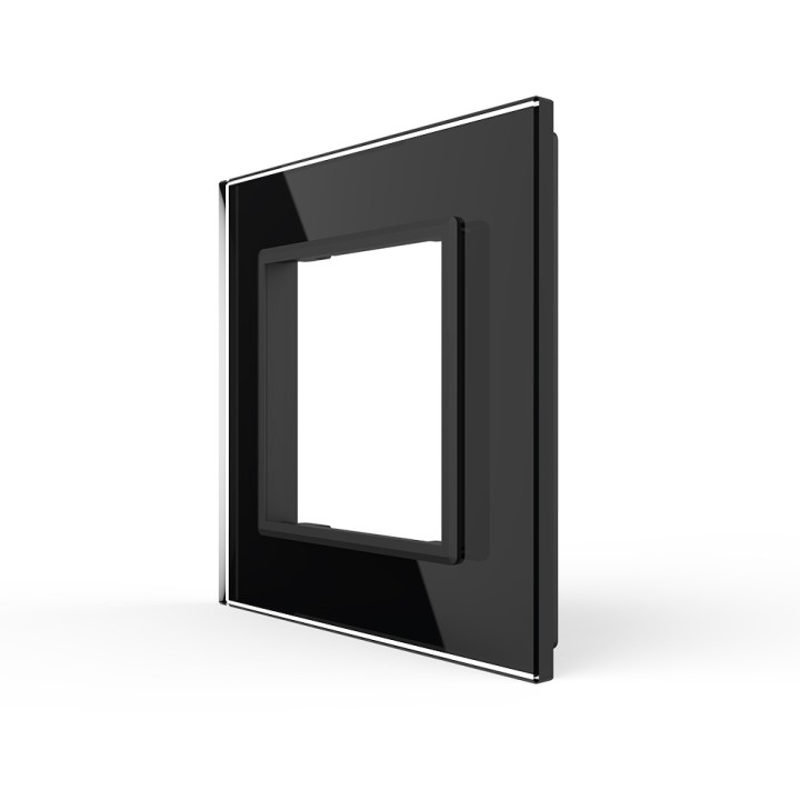 Plaque de finition en verre - 1 poste