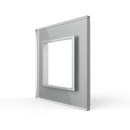 Plaque de finition en verre - 1 poste