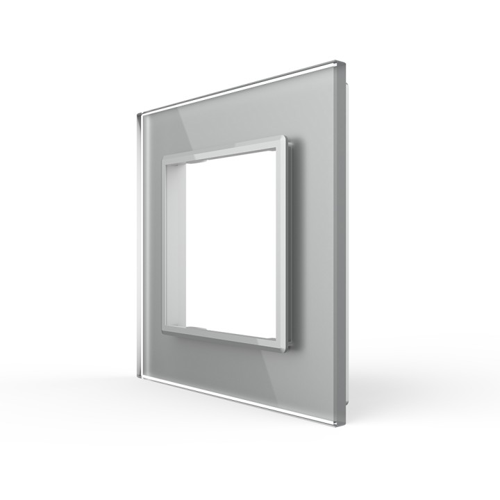 Glass faceplate - 1 gang