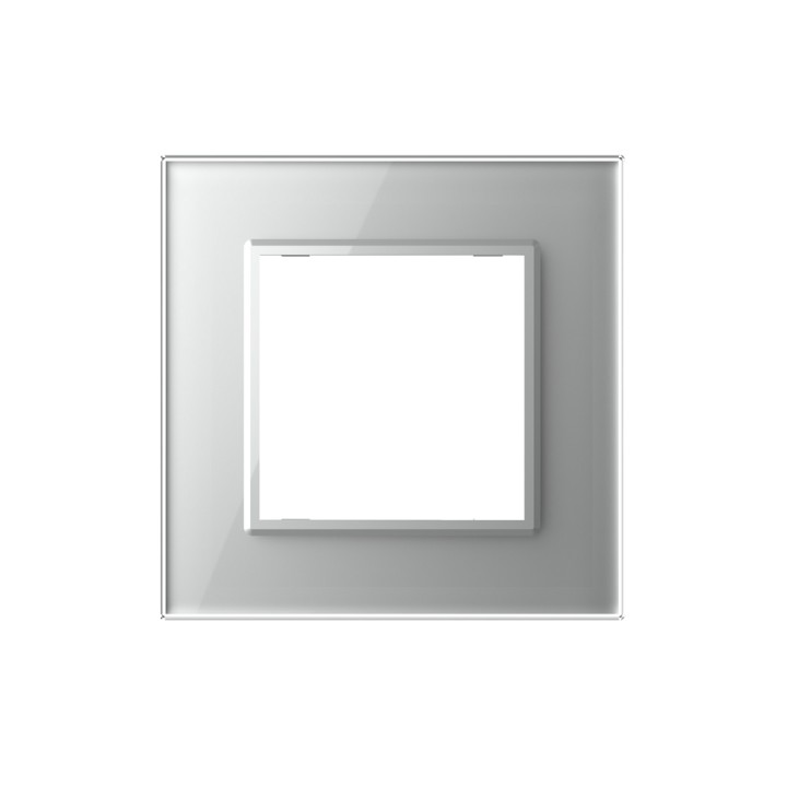 Plaque de finition en verre - 1 poste
