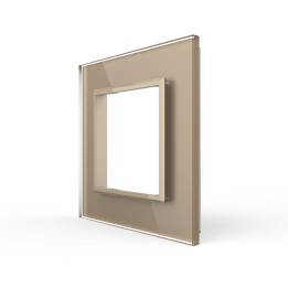 Glass faceplate - 1 gang