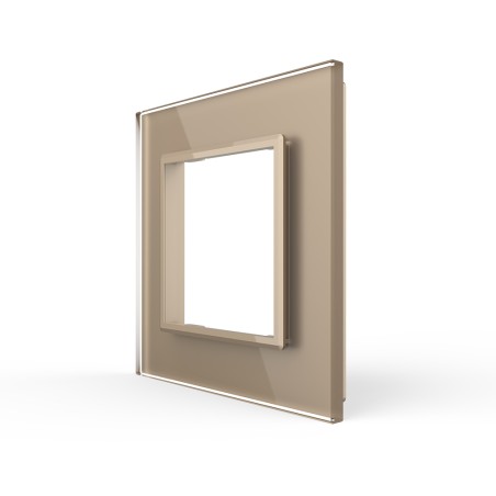 Glass faceplate - 1 gang
