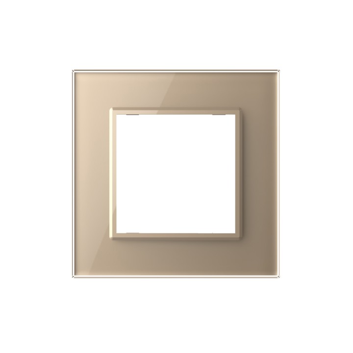 Plaque de finition en verre - 1 poste
