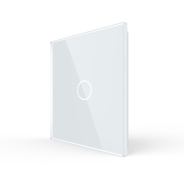 Glass faceplate - 1 button