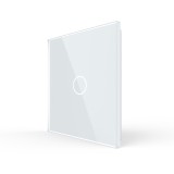 Glass faceplate - 1 button