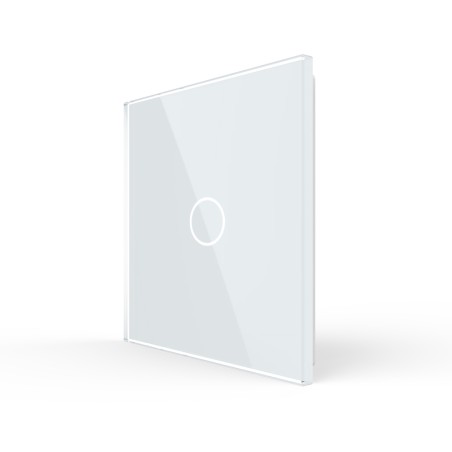 Glass faceplate - 1 button