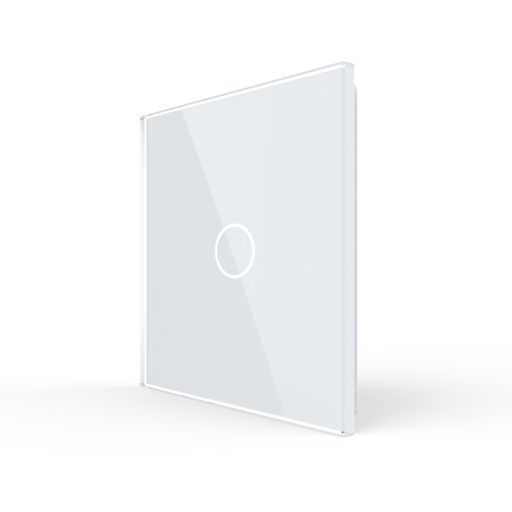 Plaque de finition en verre - 1 bouton