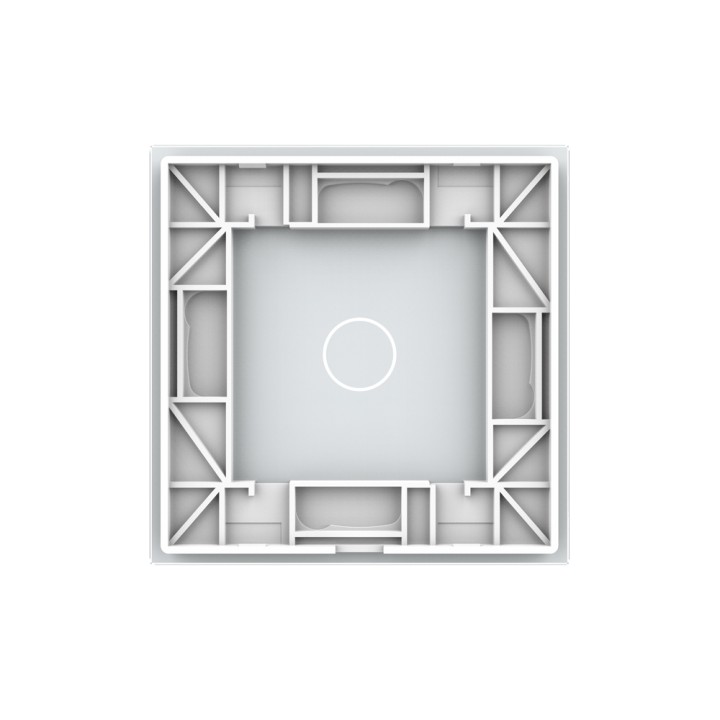 Plaque de finition en verre - 1 bouton