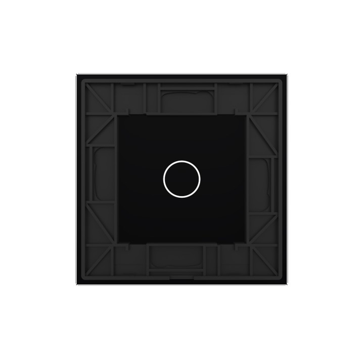 Plaque de finition en verre - 1 bouton