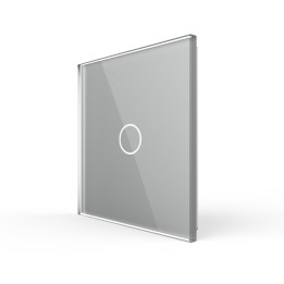 Plaque de finition en verre - 1 bouton