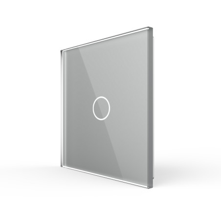 Glass faceplate - 1 button