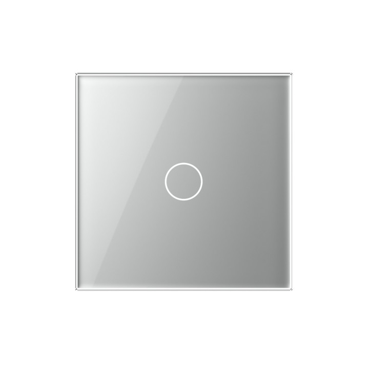 Plaque de finition en verre - 1 bouton