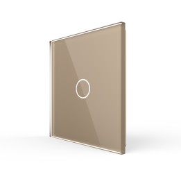 Plaque de finition en verre - 1 bouton