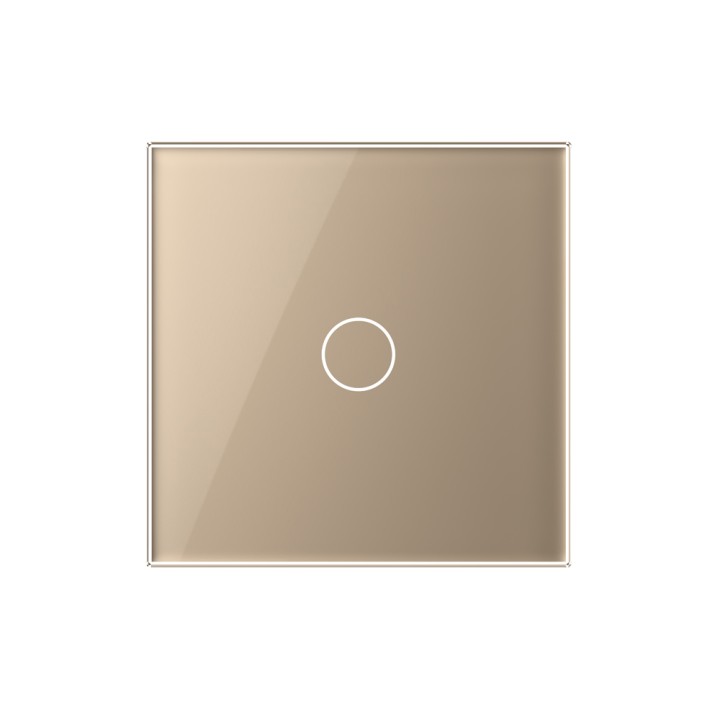 Plaque de finition en verre - 1 bouton