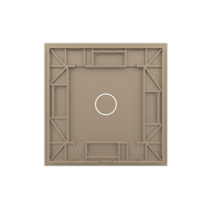 Glass faceplate - 1 button