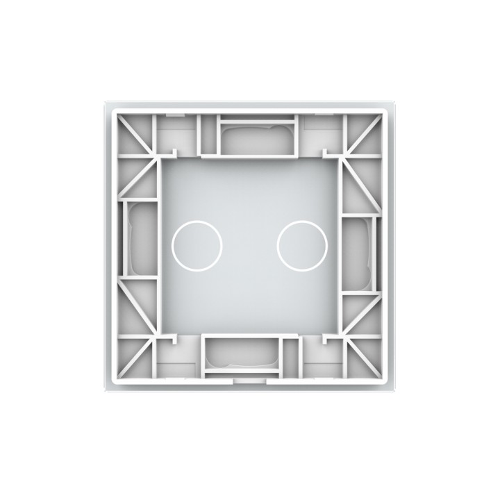 Plaque de finition en verre - 2 boutons