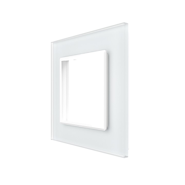 Plaque de finition en verre - 1 poste