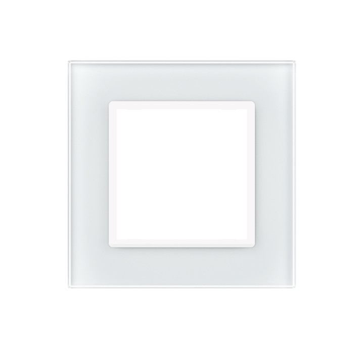 Plaque de finition en verre - 1 poste
