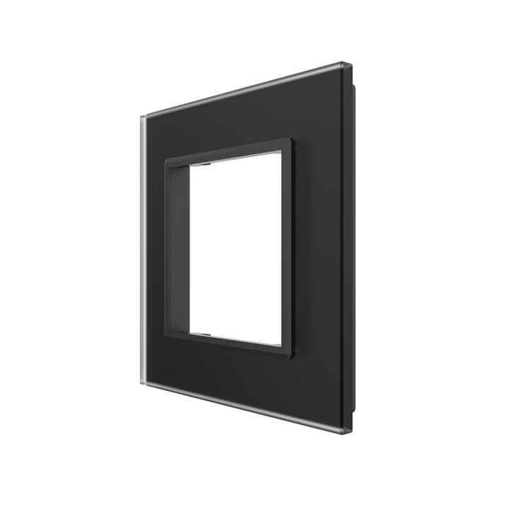 Plaque de finition en verre - 1 poste
