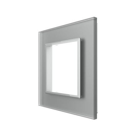 Plaque de finition en verre - 1 poste
