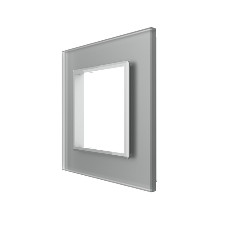 Plaque de finition en verre - 1 poste