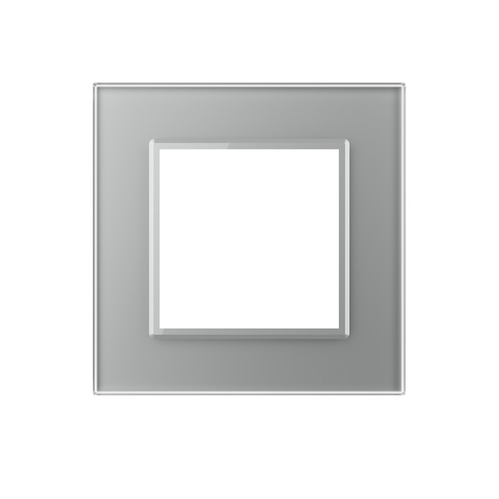 Glass faceplate - 1 gang