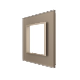 Plaque de finition en verre - 1 poste
