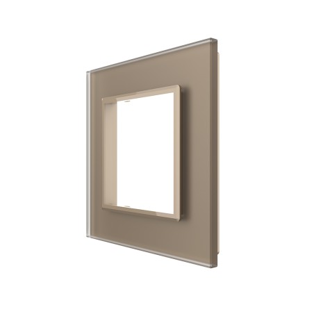 Plaque de finition en verre - 1 poste