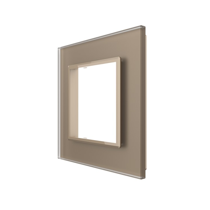 Plaque de finition en verre - 1 poste