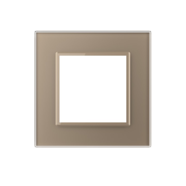 Plaque de finition en verre - 1 poste