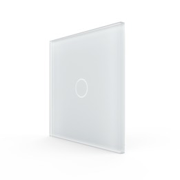 Glass faceplate - 1 button