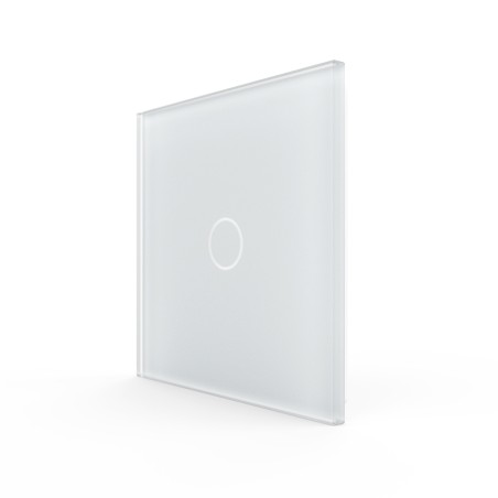 Plaque de finition en verre - 1 bouton