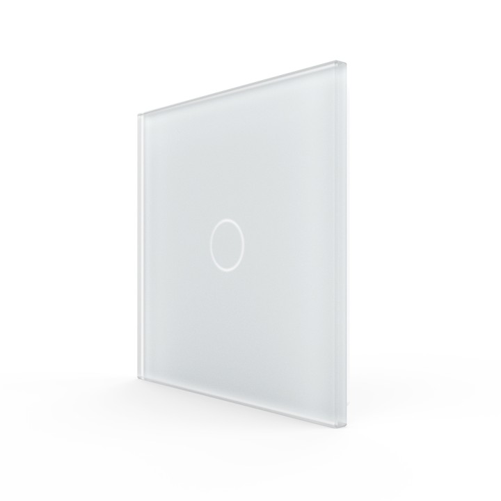 Plaque de finition en verre - 1 bouton