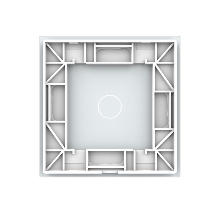 Plaque de finition en verre - 1 bouton