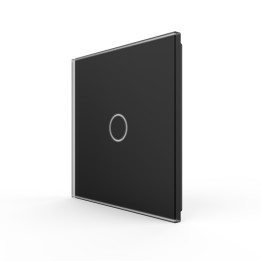 Glass faceplate - 1 button