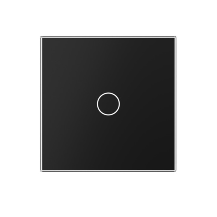 Plaque de finition en verre - 1 bouton
